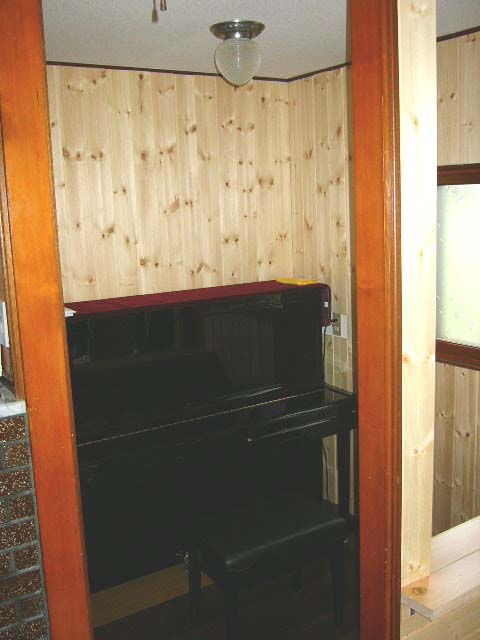 レッドパイン羽目板施工写真