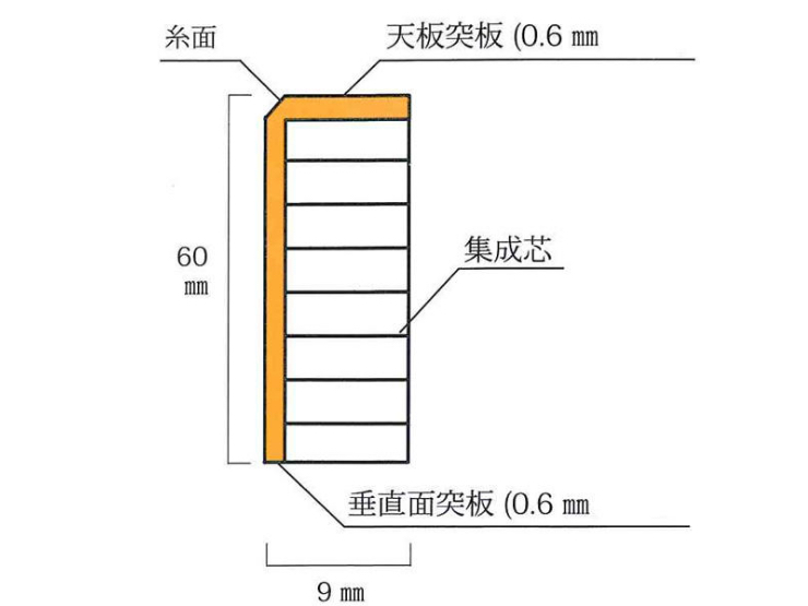 栗 チェスナット 単板貼り巾木 無垢フローリングドットコム