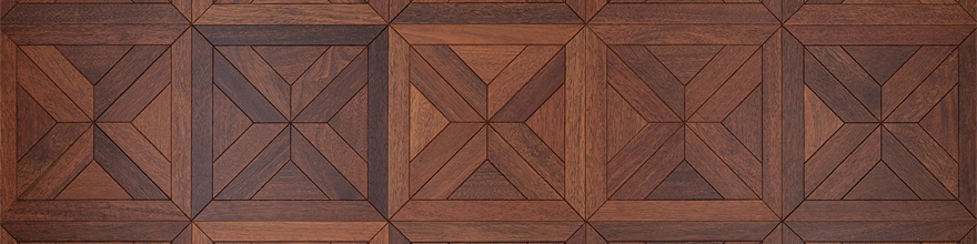 メルバウ 複合（挽板）直貼りパーケット（クロス）フローリング