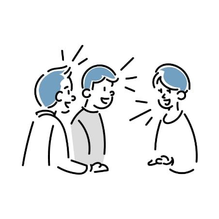 人の密度を下げるイメージイラスト
