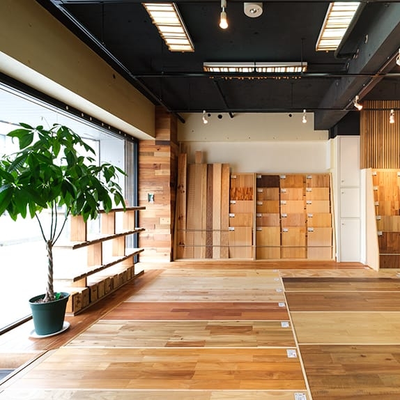 床面、展示用パネル