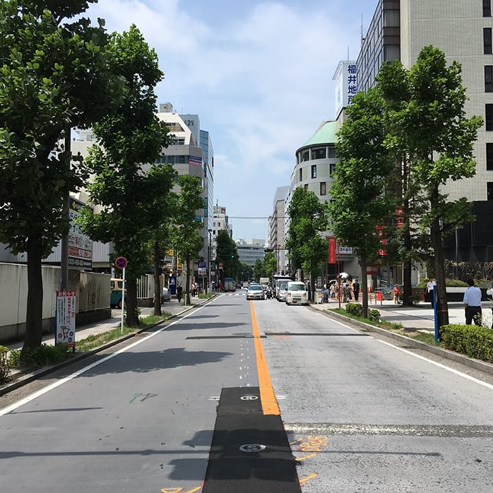 8.まっすぐ歩きます。
