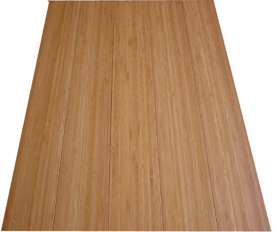 バンブー(竹)縦目ダーク床暖房対応(高温/低温兼用)プレミアムフローリング仮並べ時の写真(縦向き）